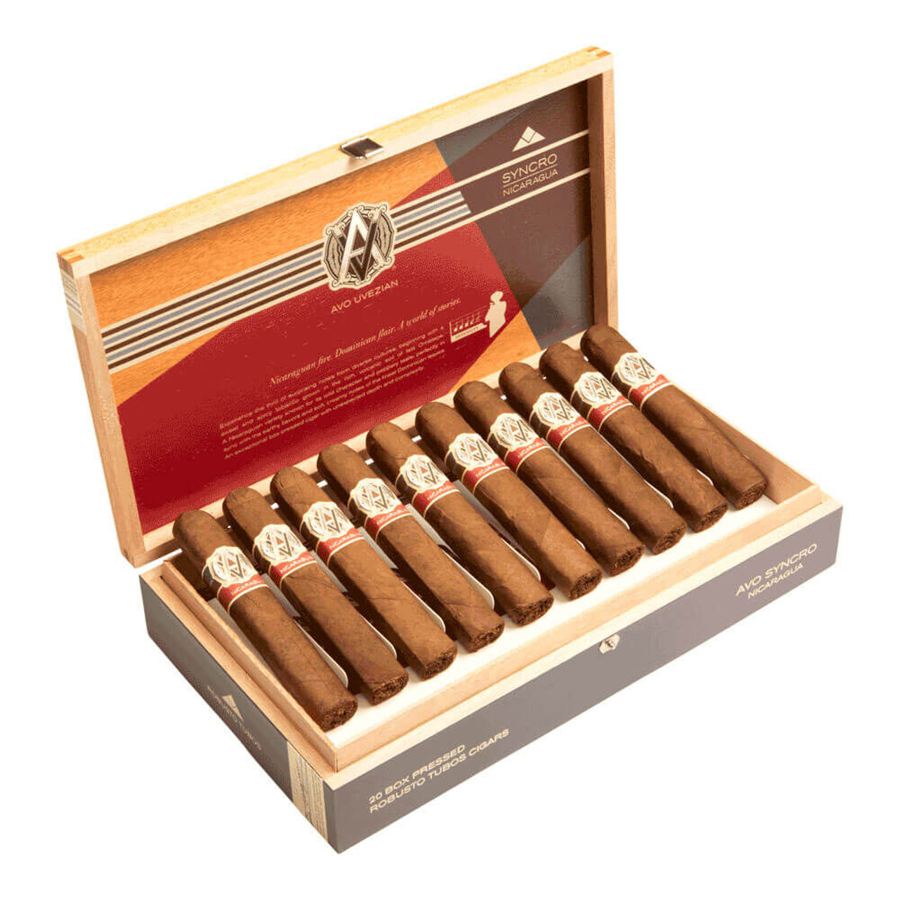 AVO Syncro Nicaragua Robusto Tubo Cigars - 5 x 50 (Box of 20) Open