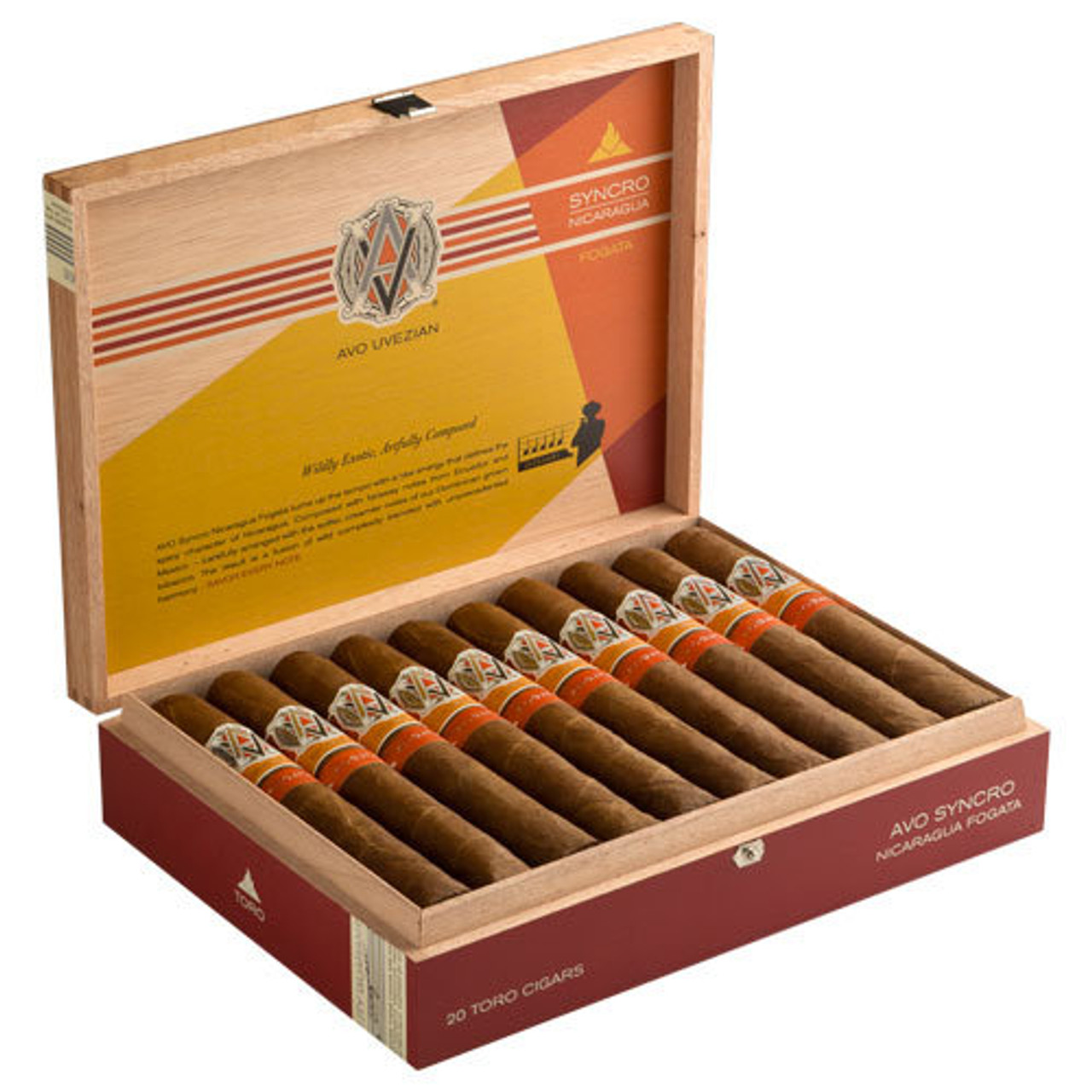 AVO Syncro Nicaragua Fogata Robusto Cigars - 5 x 50 (Box of 20) Open