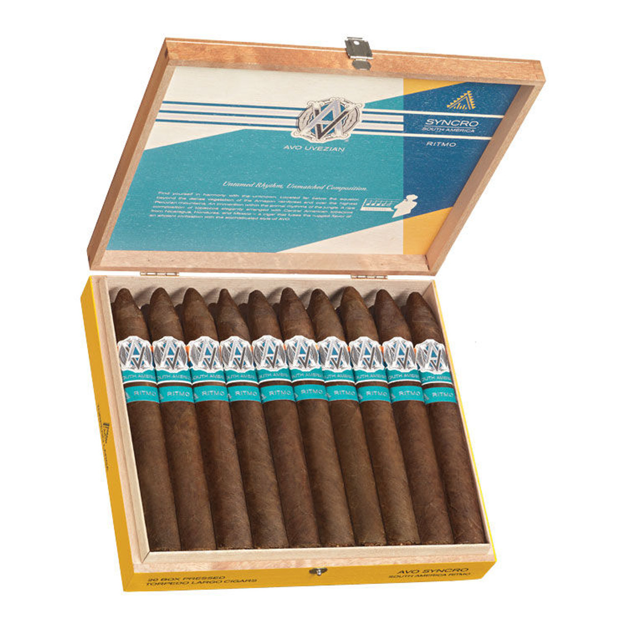 AVO Syncro Ritmo Robusto Cigars - 5 x 50 (Box of 20) Open