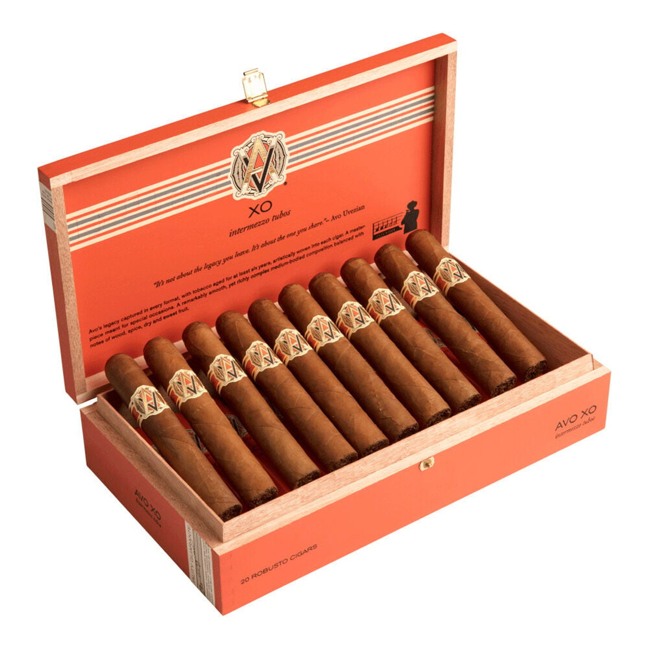 AVO XO Maestoso Cigars - 7 x 48 (Box of 20) Open