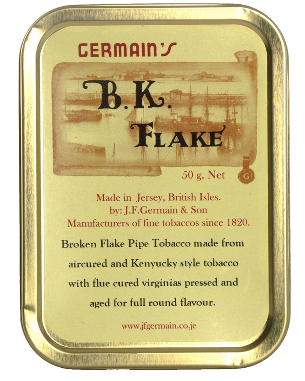 Germain's B.K. Flake Pipe Tobacco | 1.75 OZ TIN