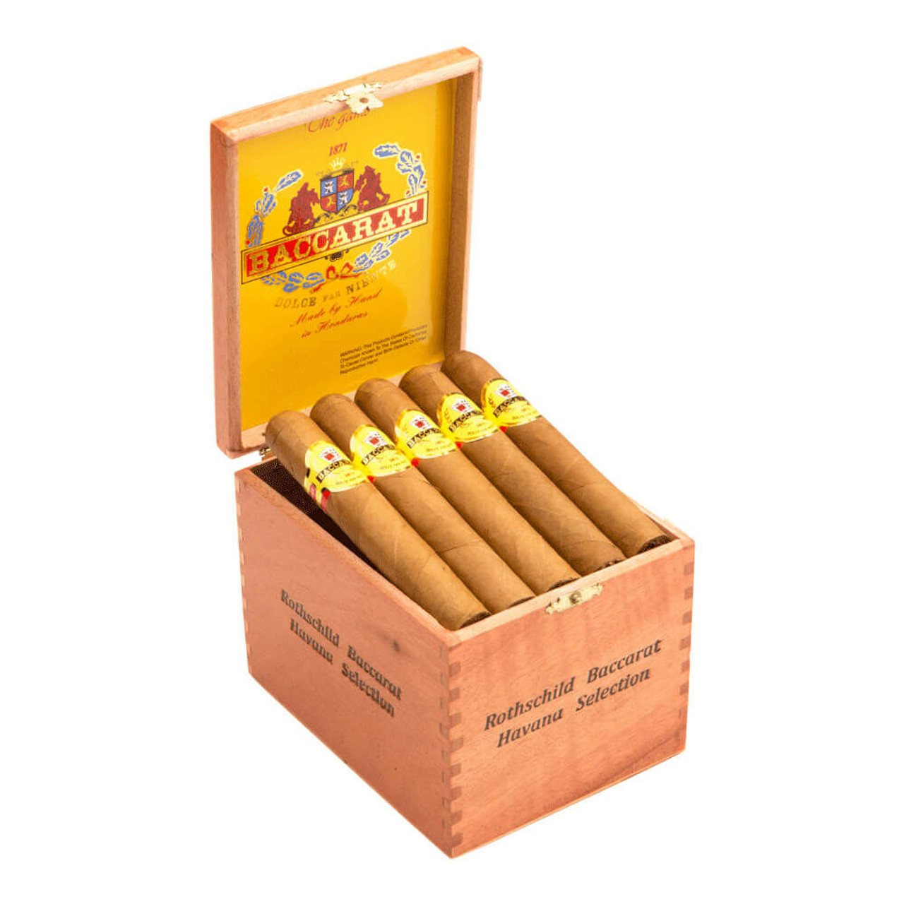 Baccarat Panetella Cigars - 6.12 x 38 (Box of 25) Open