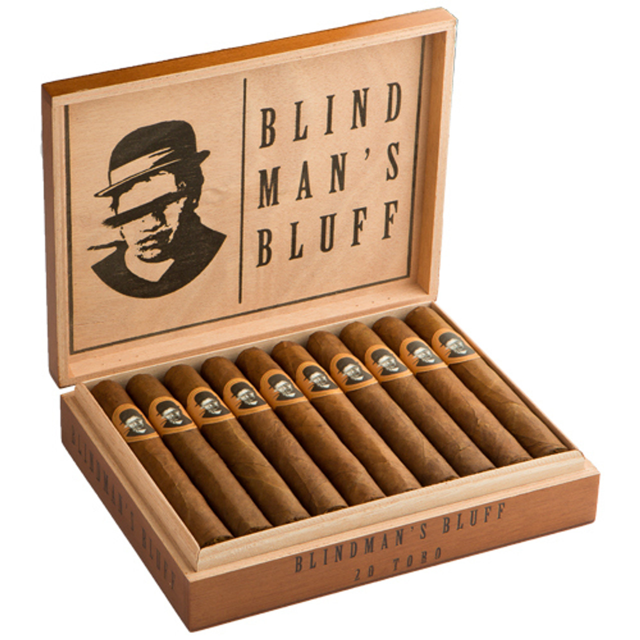 Blind Man's Bluff by Caldwell Cigar Co. EMS Toro Cigars - 6 x 52 (Box of 20) Open