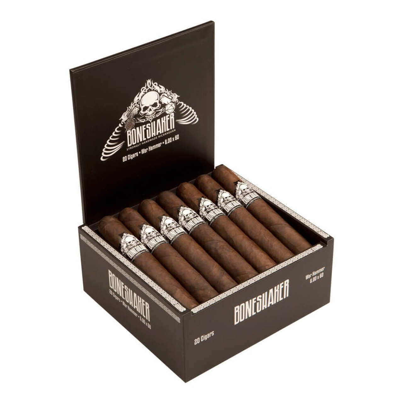 Boneshaker War Hammer Cigars - 6 x 60 (Box of 20) Open