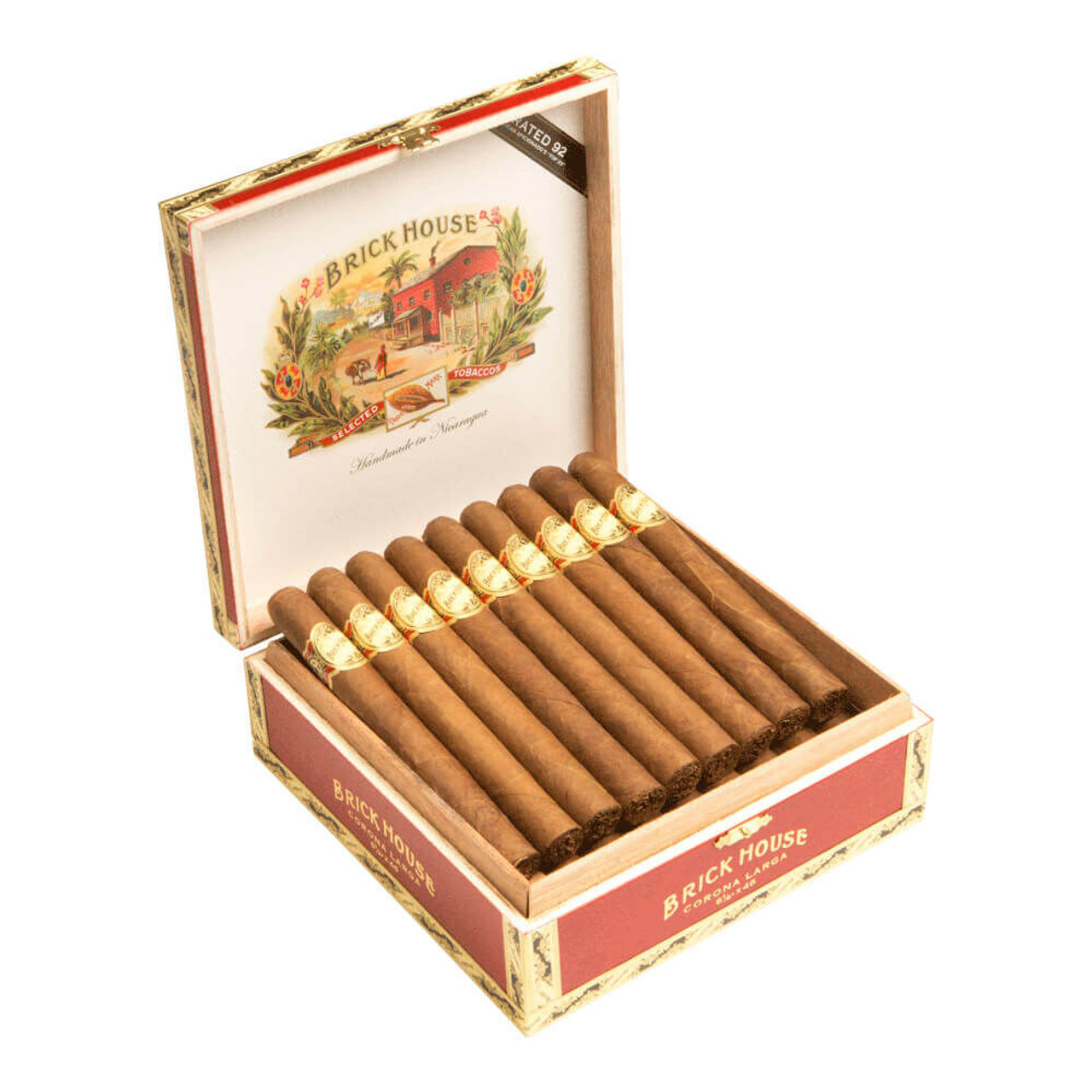 Brick House Robusto Cigars - 5 x 54 (Box of 25) Open