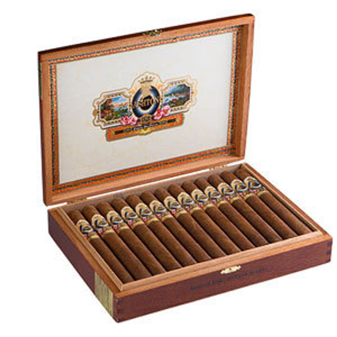 Ashton Estate Sungrown 22 Year Salute Cigars - 6 x 52 (Box of 25) Open