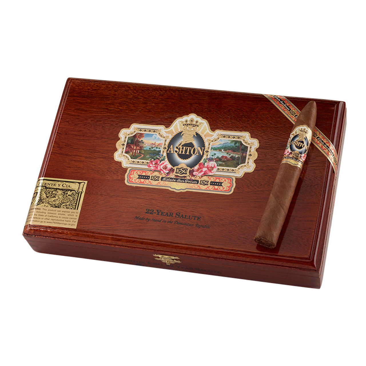 Ashton Estate Sungrown 22 Year Salute Cigars - 6 x 52 (Box of 25) *Box