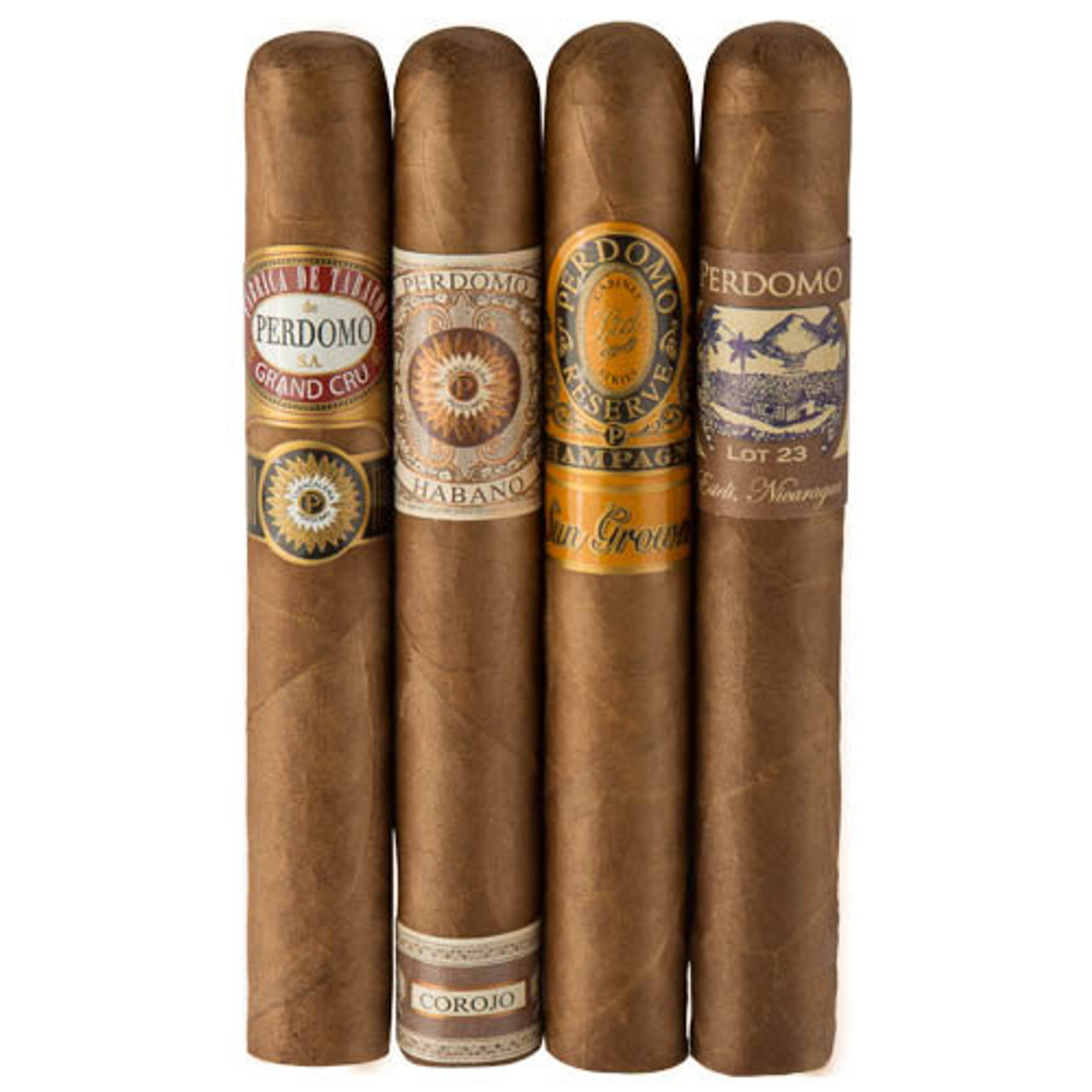 Cigar Samplers Perdomo 4-Pack Humidified Sun Grown Sampler (Pack of 4) *Box