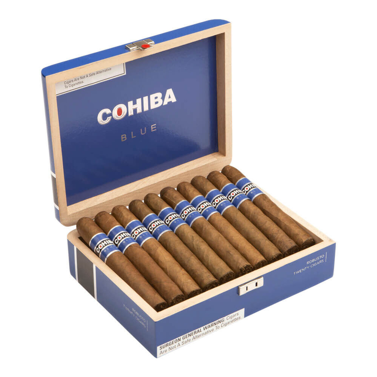 Cohiba Blue Robusto Cigars - 5.5 x 50 (Box of 20) Open