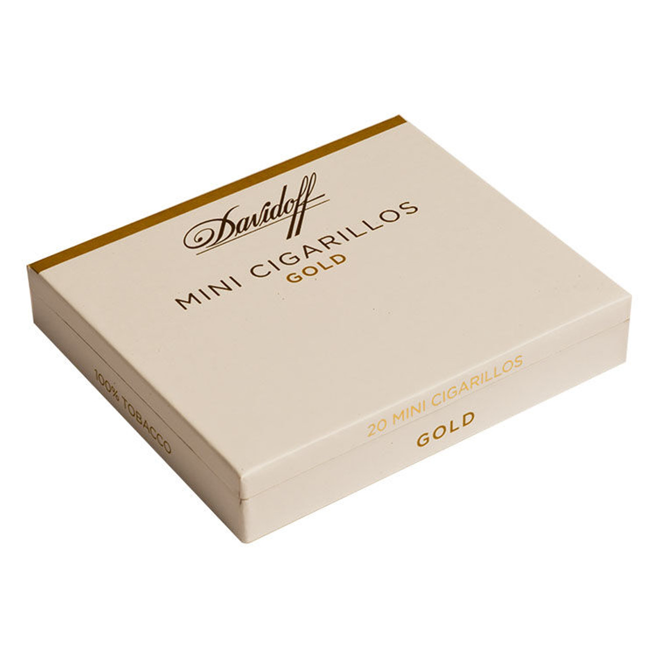 Davidoff Cigarillos and Small Cigars - Mini Cigarillos Gold - 3.43 x 22 (5 packs of 20 (100 total)) Single Tin
