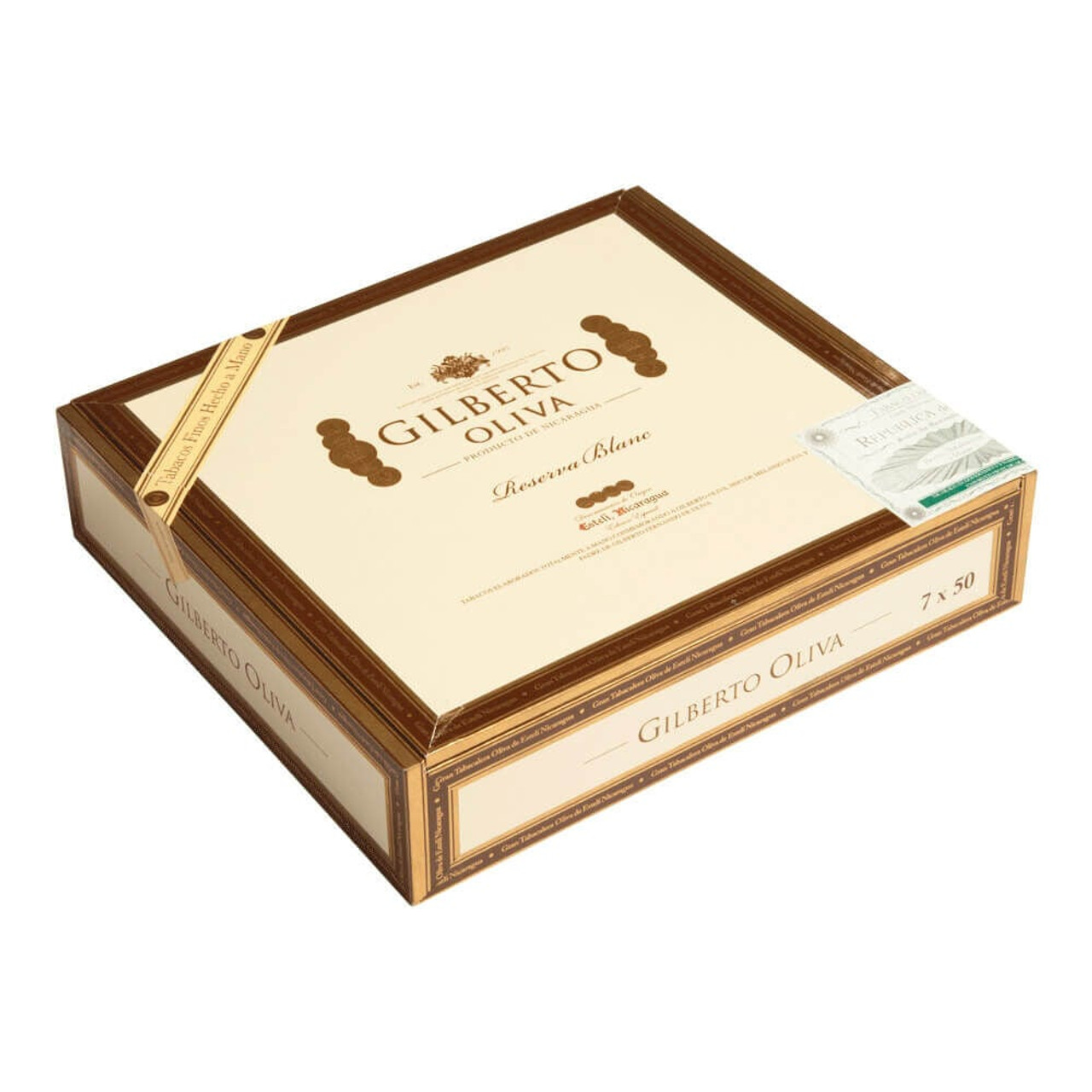Gilberto Oliva Reserva Blanc Churchill Cigars - 7 x 50 (Box of 20) *Box