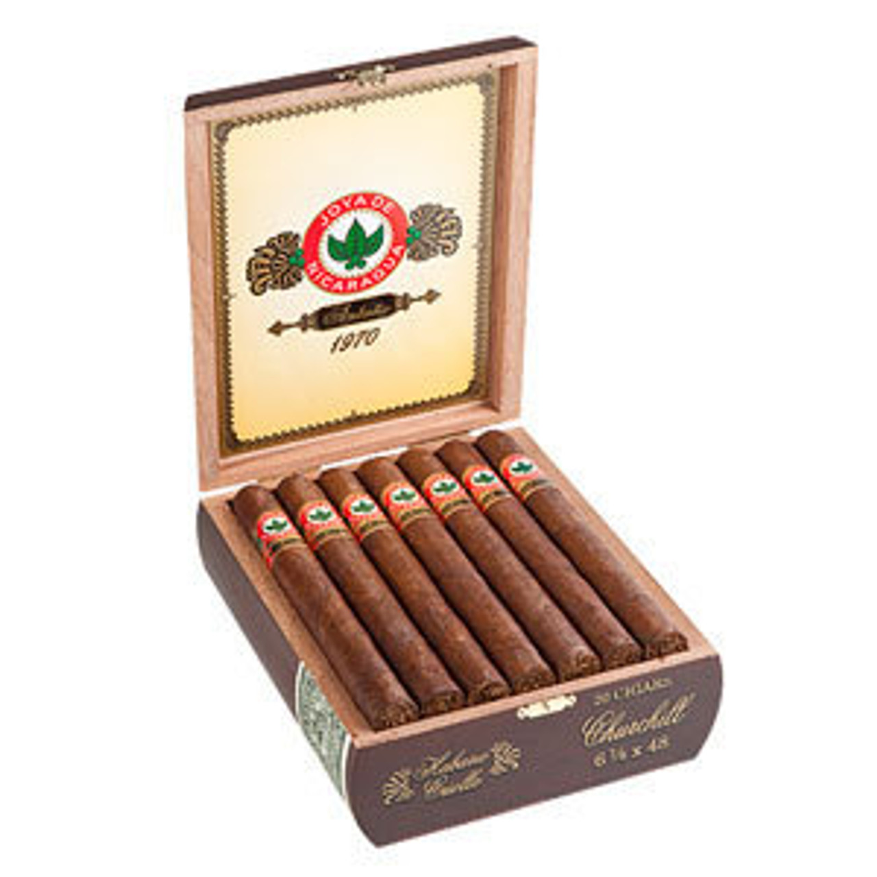 Joya de Nicaragua Antano Belicoso Cigars - 6 x 54 (Cedar Chest of 20) Open