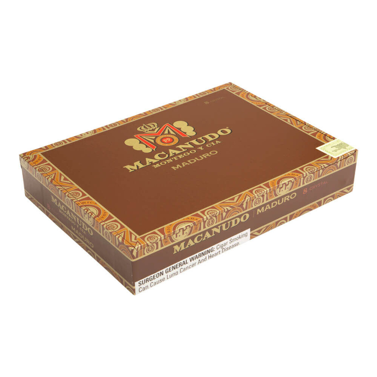 Macanudo Maduro Crystal Cigars - 5.5 x 50 (Box of 8 Glass Tubes) *Box