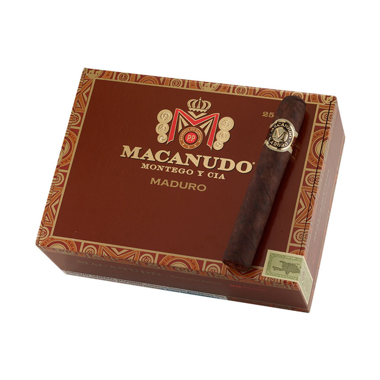 Macanudo Maduro Gigante Cigars - 6 x 60 (Box of 25) *Box
