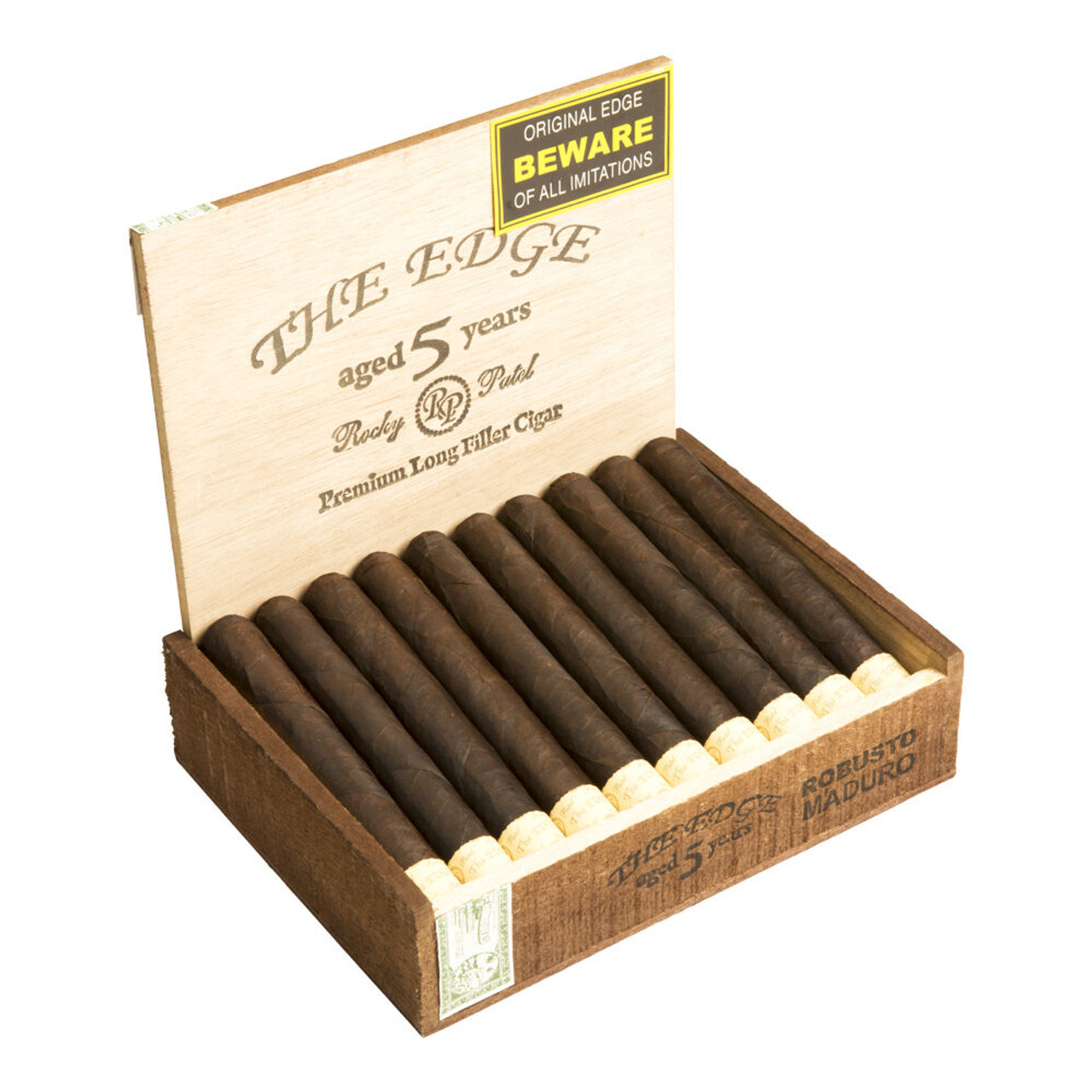 Rocky Patel The Edge Maduro Robusto Cigars - 5.5 x 50 (Box of 20) Open