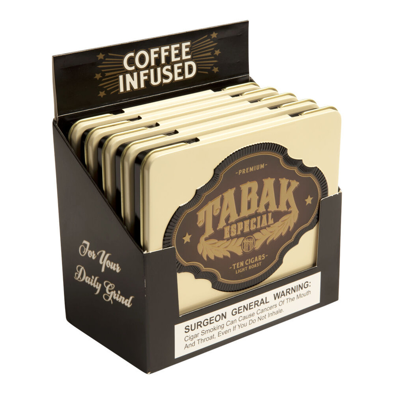 Tabak Especial by Drew Estate Light Roast Cafecita Cigars - 4 x 32 (5 Tins of 10 (50 total)) *Box