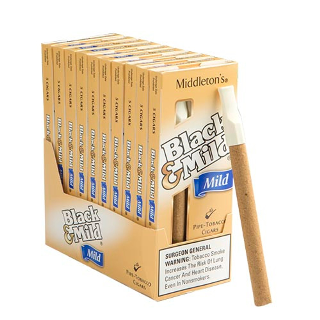 Black & Mild Select Cigars (10 Packs of 5) Natural