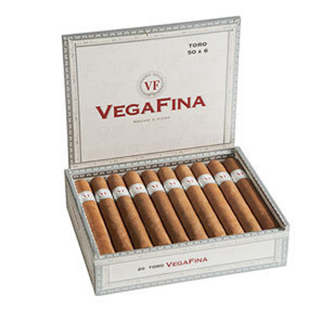 VegaFina Torpedo Cigars - 6 x 50 (Box of 20) Open