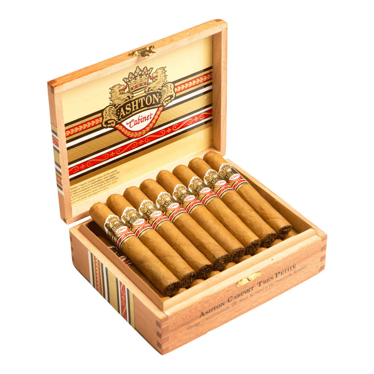 Ashton Cabinet Pyramids Cigars - 6 x 52 (Box of 25) Open
