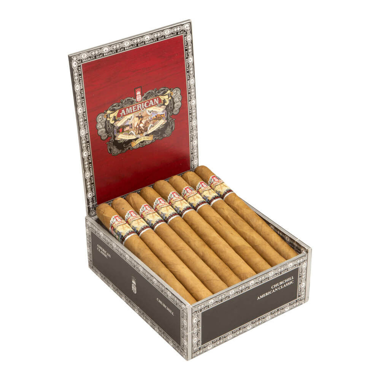 Alec Bradley American Classic Blend Churchill Cigars - 7 x 48 (Box of 24) Open