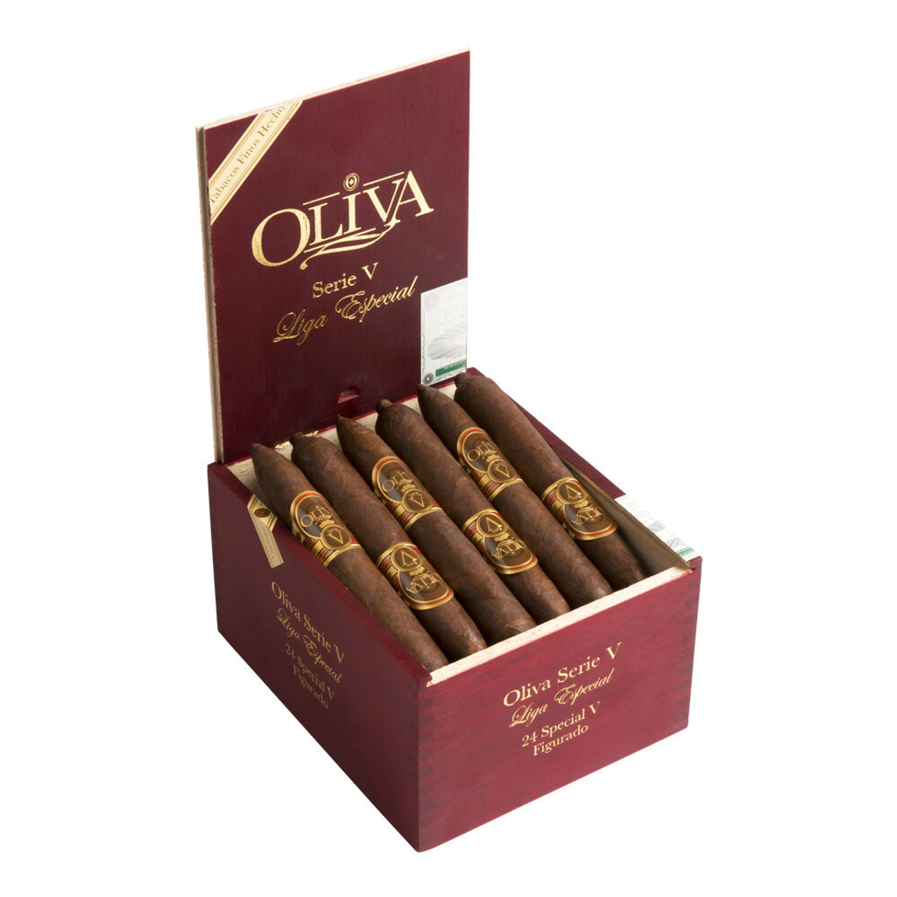 Oliva Serie V Special Figurado Cigars - 6 x 60 (Box of 24) Open