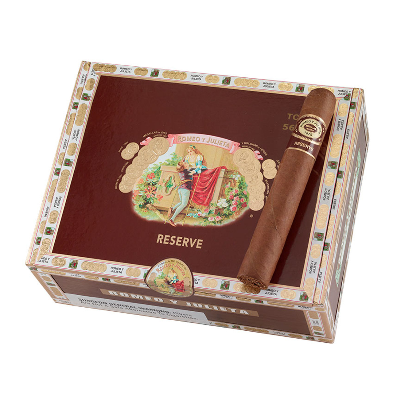 Romeo y Julieta Reserve Toro Cigars - 6 x 56 (Box of 27) *Box