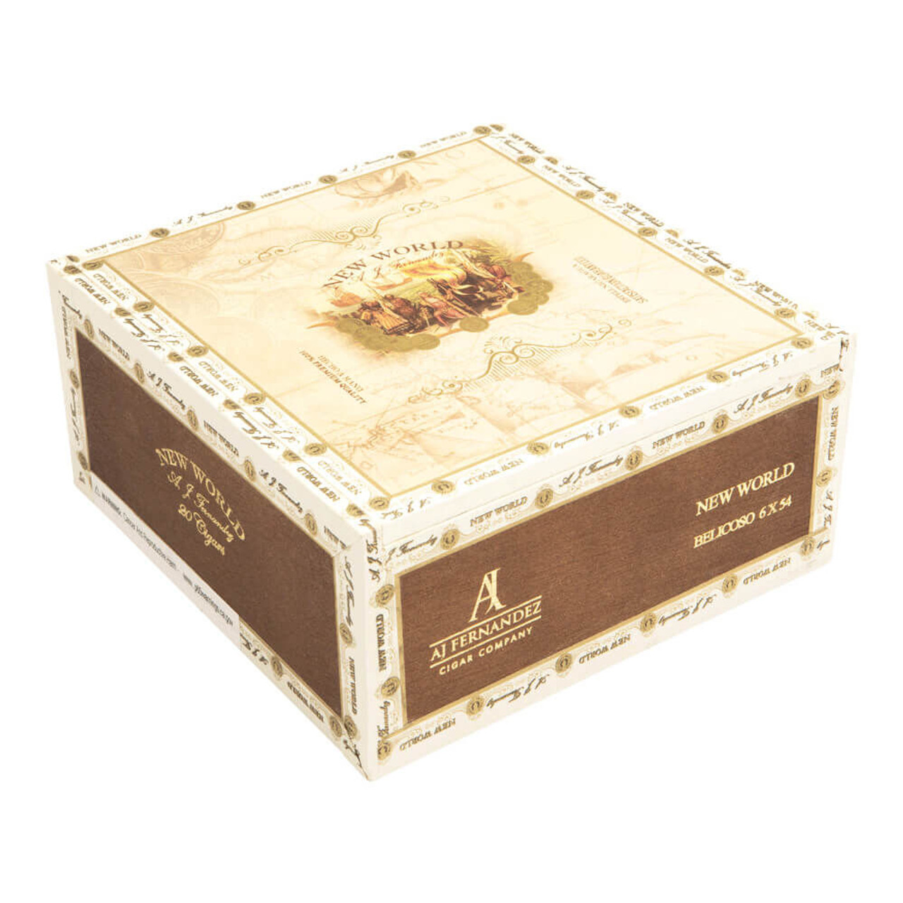 New World Connecticut by AJ Fernandez Belicoso Cigars - 6 x 54 (Box of 20) *Box