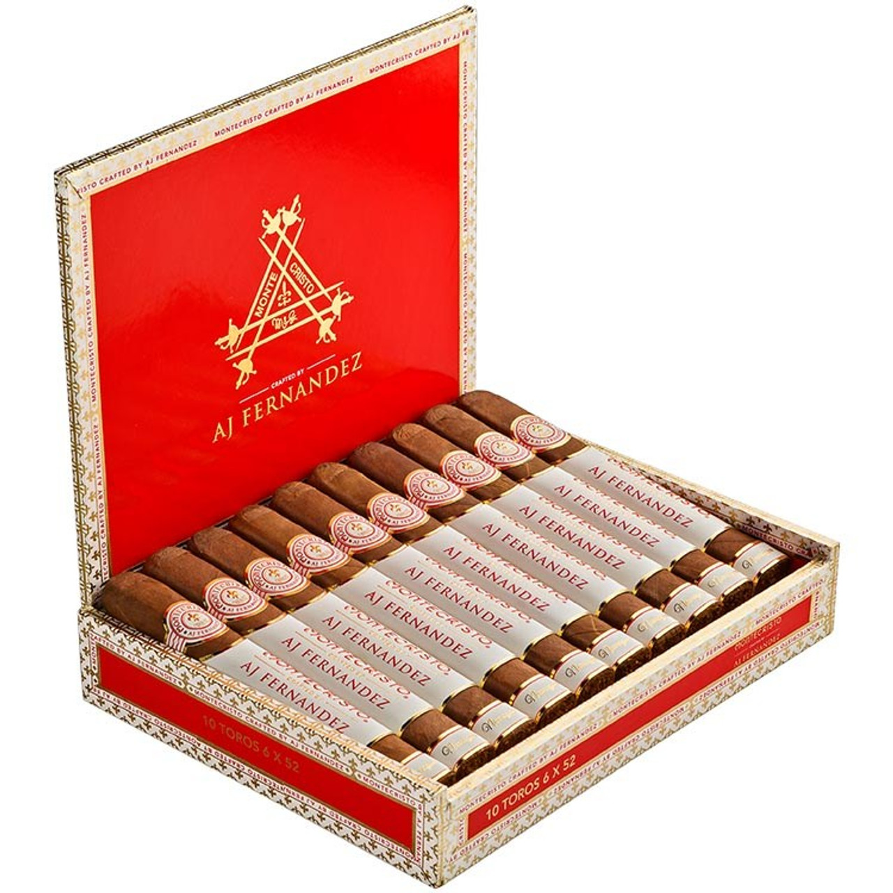 Montecristo Crafted by AJ Fernandez Toro Cigars - 6 x 50 (Box of 10) *Box