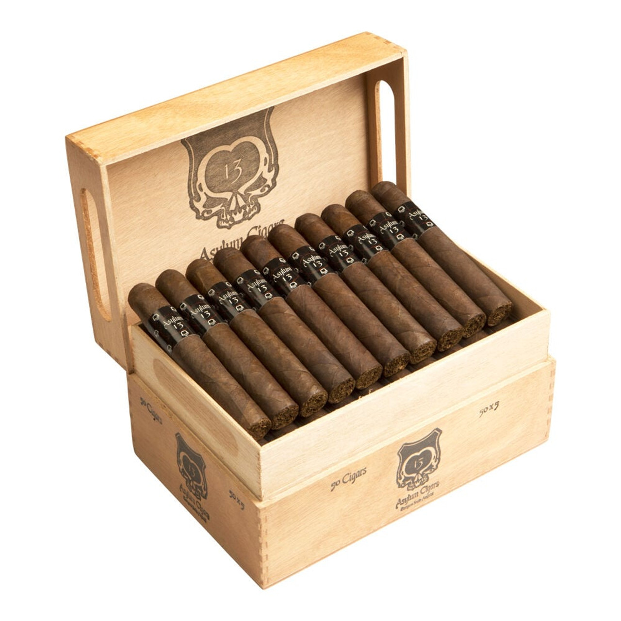 Asylum 13 Nicaragua Cigars - 5 x 50 (Box of 50) Open
