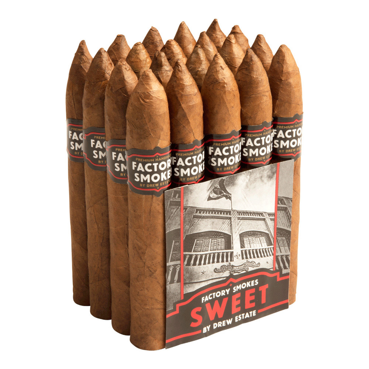 Factory Smokes by Drew Estate Belicoso Sweets Cigars - 6 x 54 (Bundle of 20) *Box