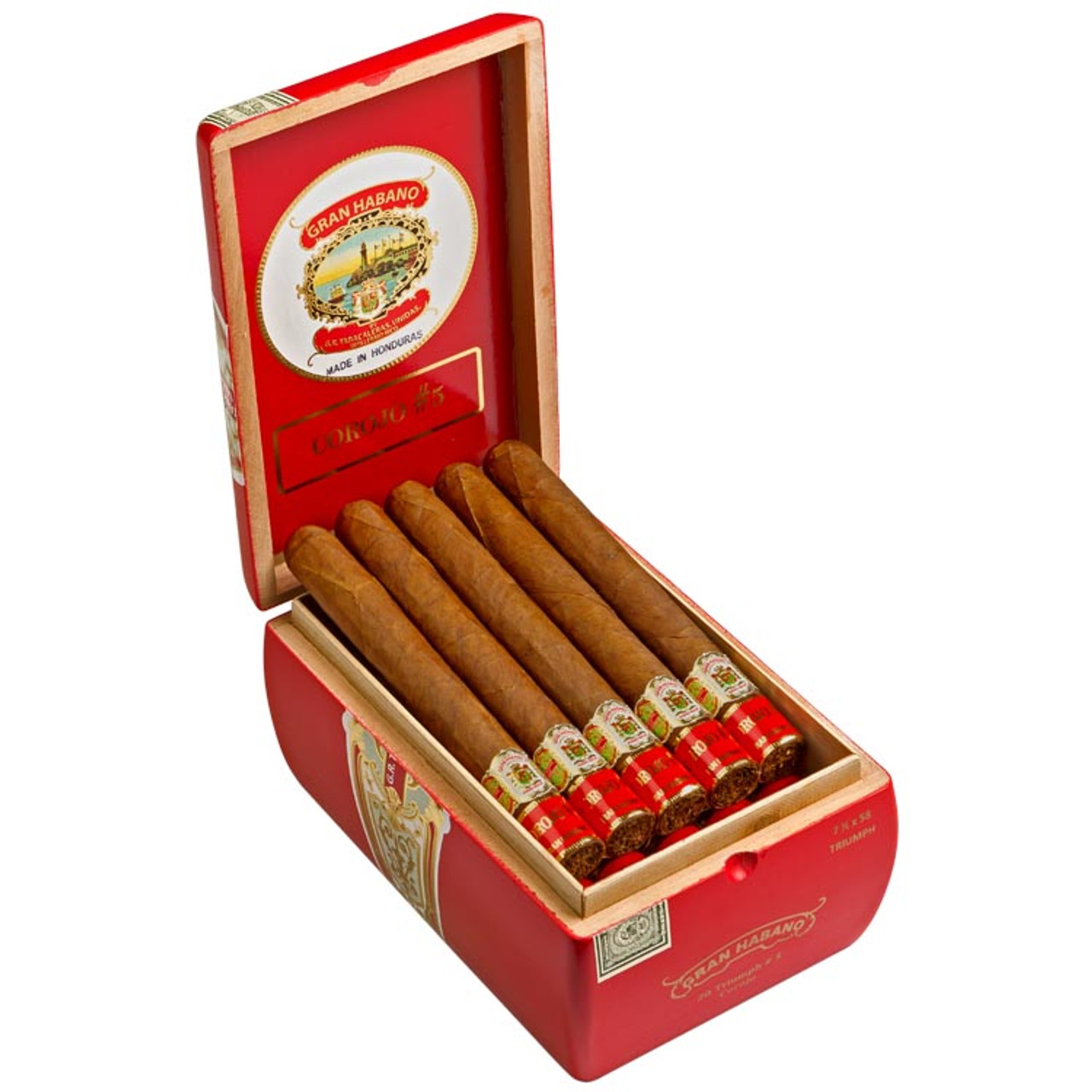 Gran Habano #5 Corojo Triumph Cigars - 7.5 x 58 (Box of 20)