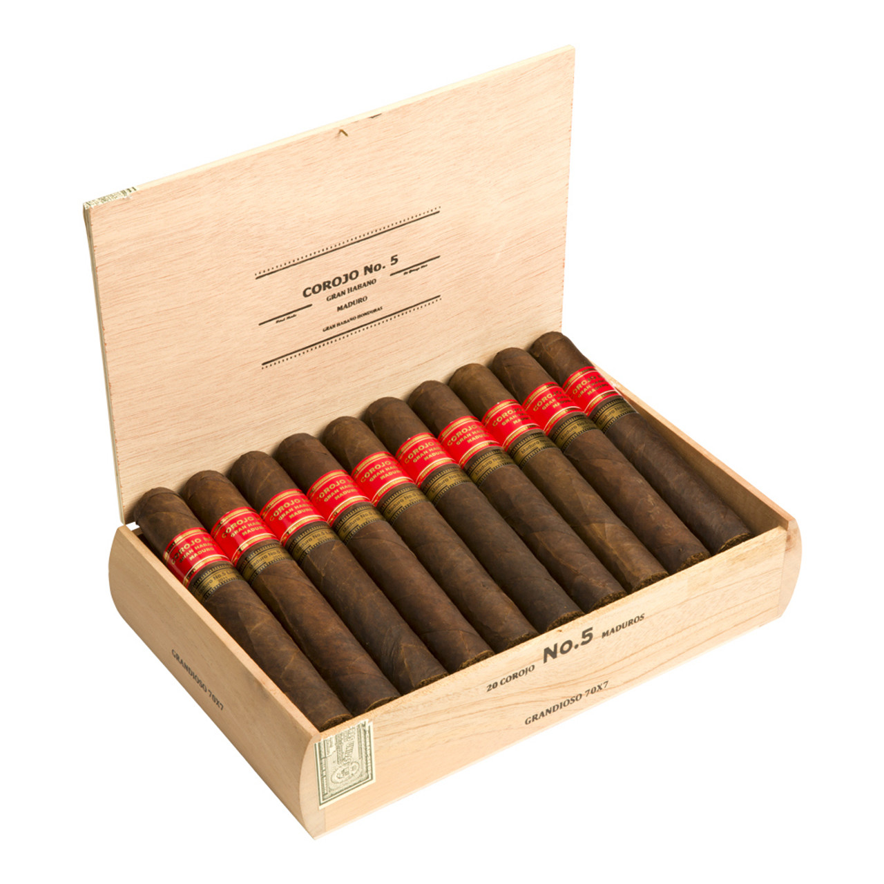 Gran Habano Gran Reserva #5 Grandioso 2010 Cigars - 7 x 70 (Box of 20) *Box