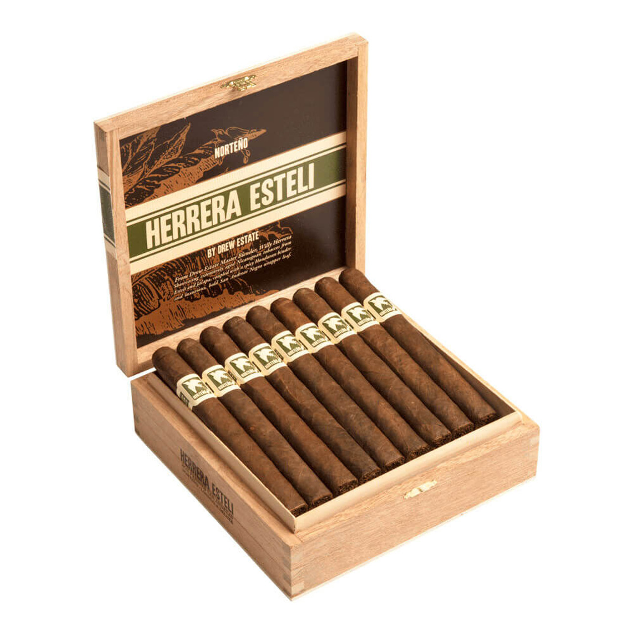 Herrera Esteli Norteno Lonsdale Cigars - 6 x 44 (Box of 25) Open