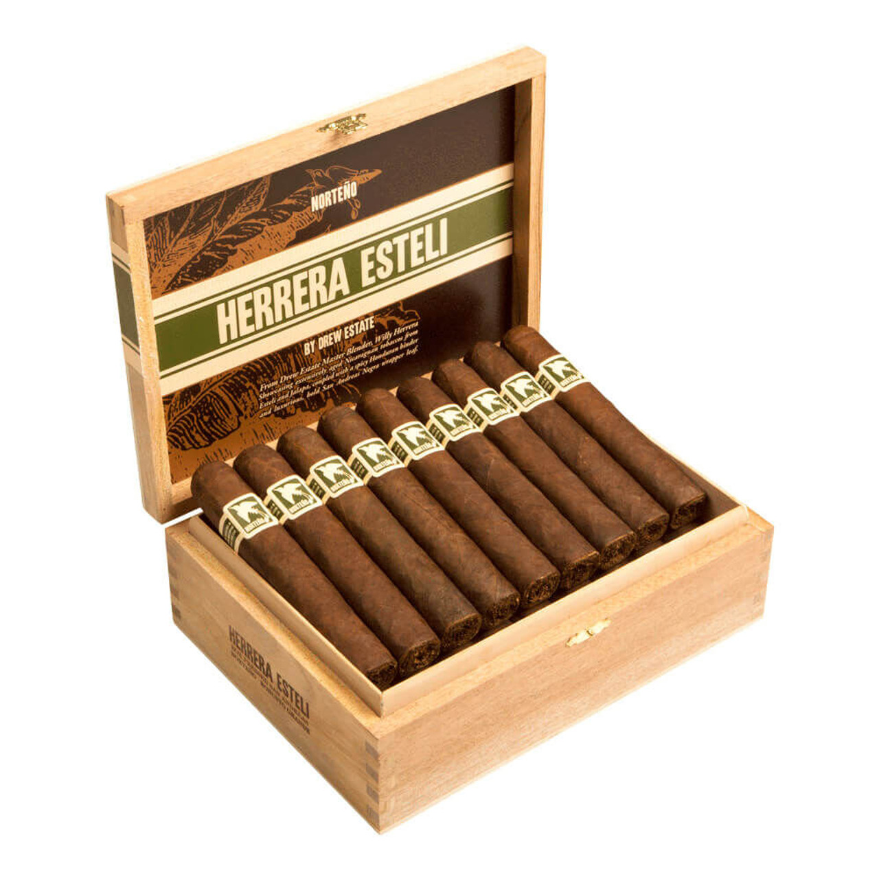Herrera Esteli Norteno Robusto Grande Cigars - 5.25 x 54 (Box of 25) Open