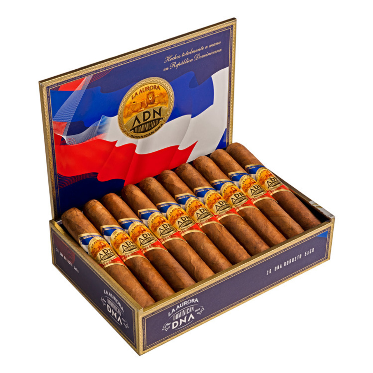 La Aurora Dominican DNA Robusto Cigars - 5 x 50 (Box of 20) *Box