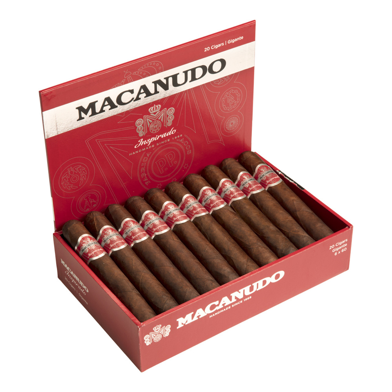 1 Caja x 20 u. de puros Macanudo Inspirado Red Gigante - Cepo 60 -  Fortaleza Media/Fuerte 