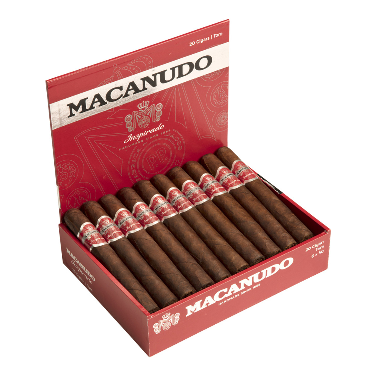 Macanudo Inspirado Red Toro Cigars - 6 x 50 (Box of 20) Open