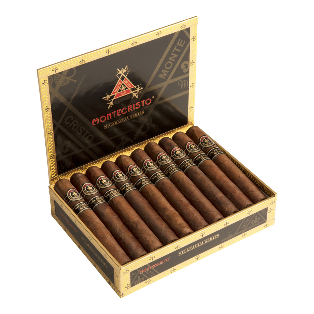 Montecristo Nicaragua Toro Cigars - 6 x 54 (Box of 20) Open