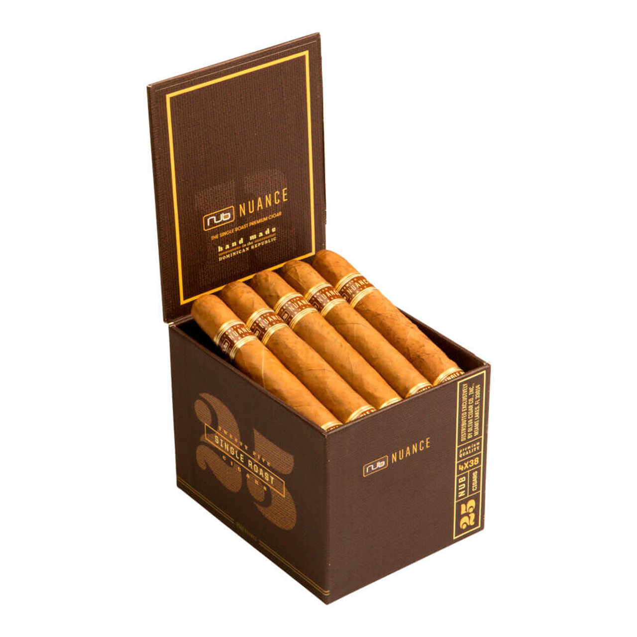 Nub Nuance Single Roast Cigars - 4 x 38 (Box of 25)