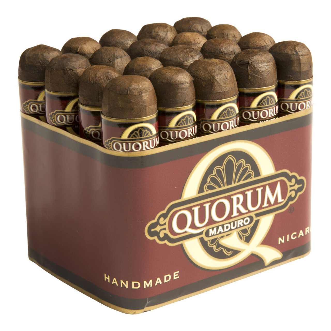 Quorum Maduro Short Robusto Cigars - 3.5 x 50 (Bundle of 20) *Box