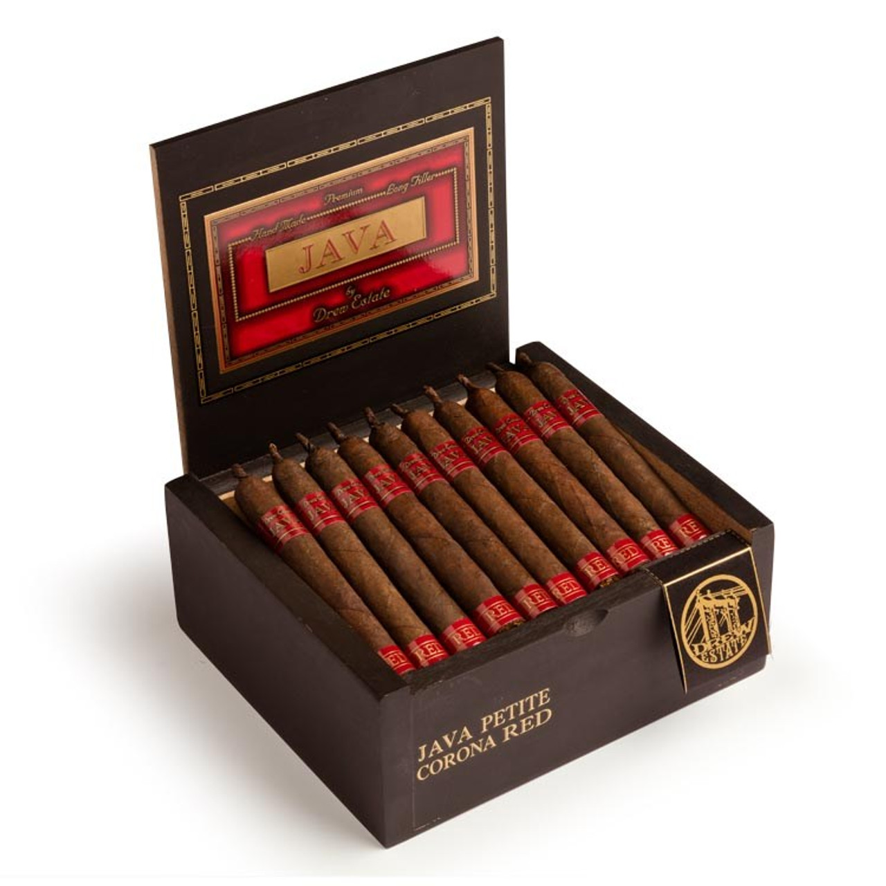 Rocky Patel Java Red Petit Corona Cigars - 4.5 x 38 (Box of 40) Open