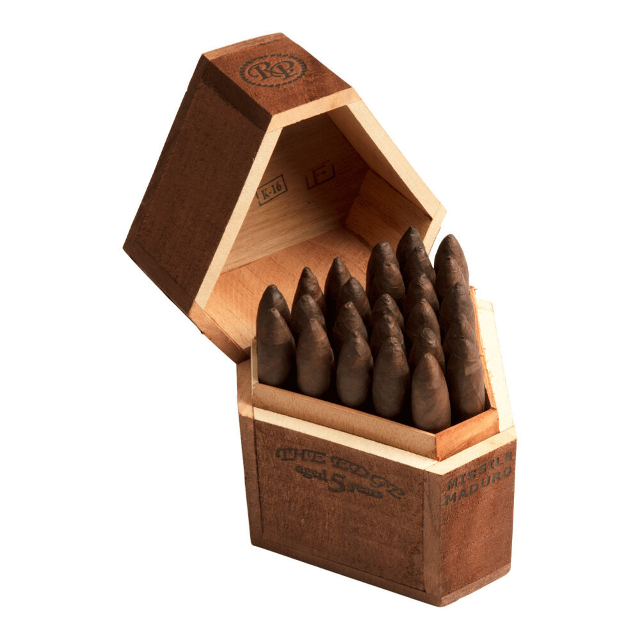 Rocky Patel The Edge Missile Maduro Cigars - 5 x 48 (Box of 25) Open