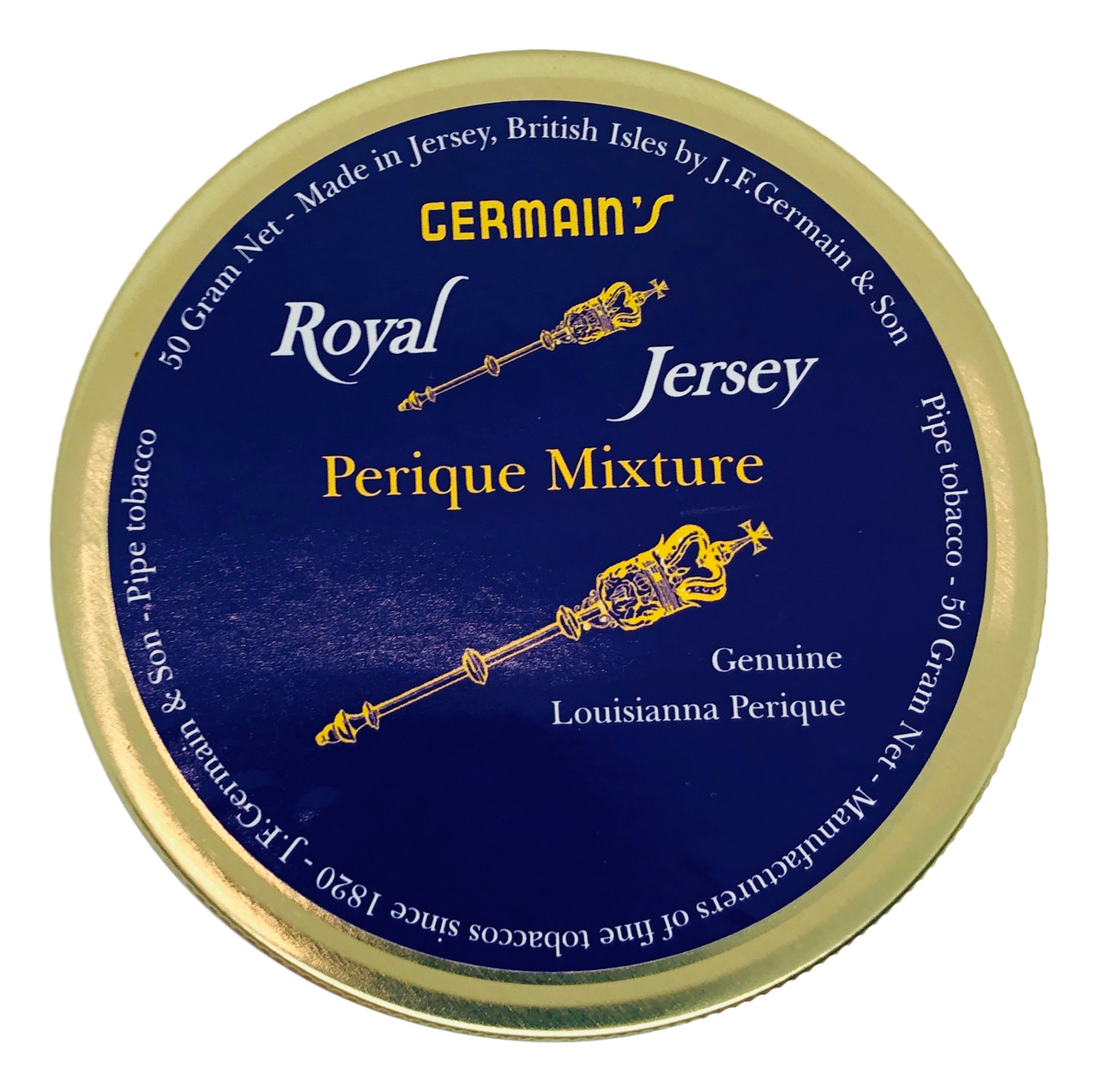 Germain's Royal Jersey Perique Pipe Tobacco | 1.75 OZ TIN