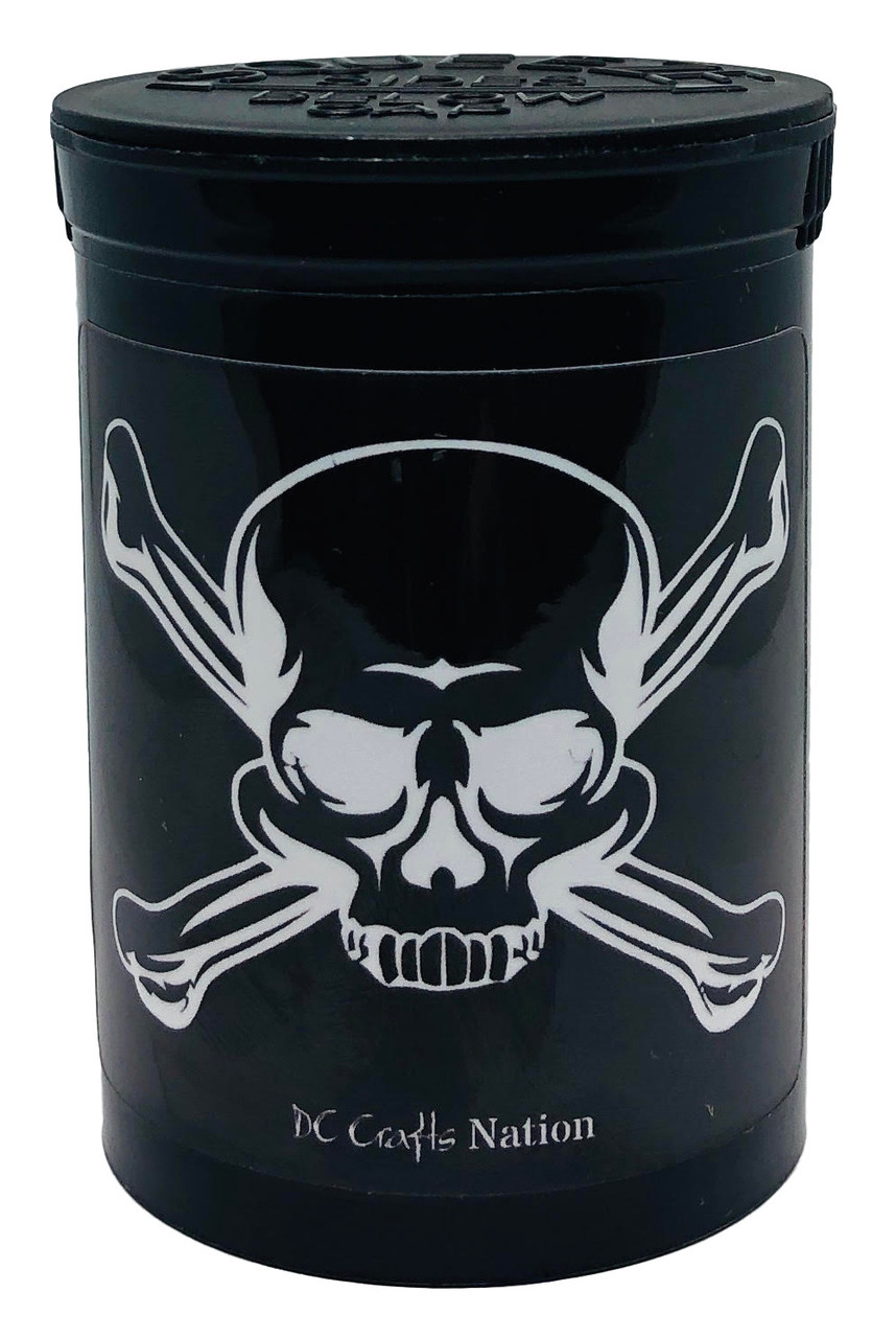 Jolly Roger Skull Crossbone Fresh Kettle Pop Top Smell Proof Container