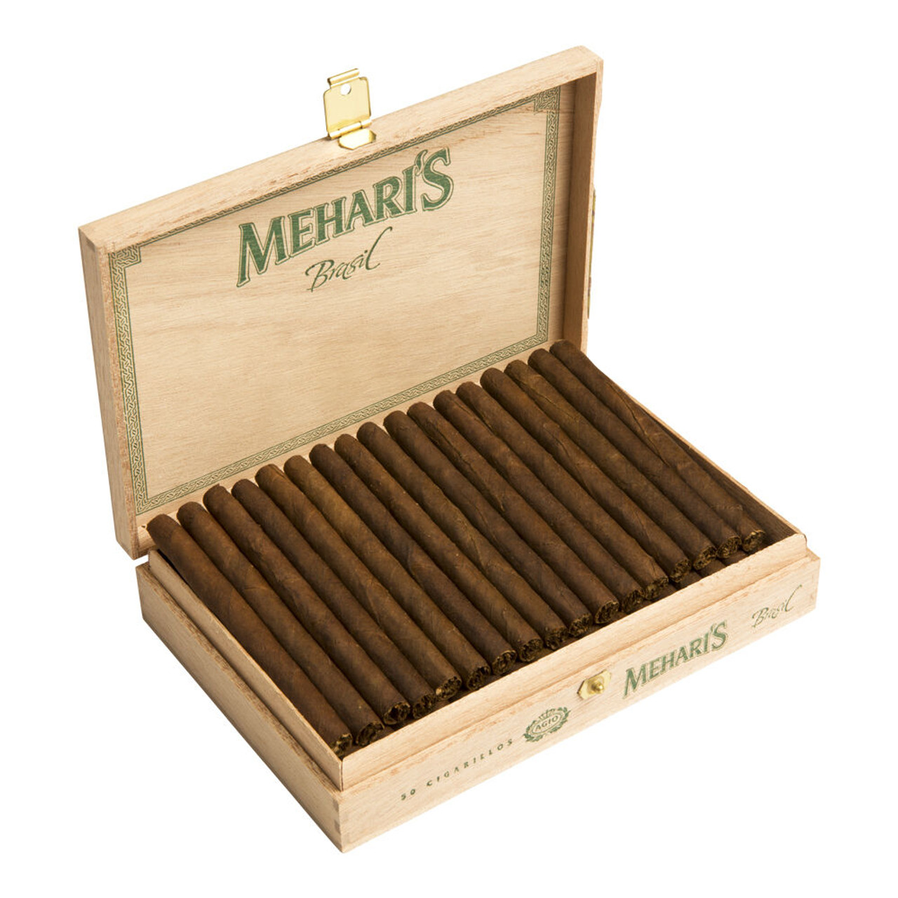 Agio Mehari's Cigarillos Brazil Cigars - 4 x 23 (Box of 50) Open