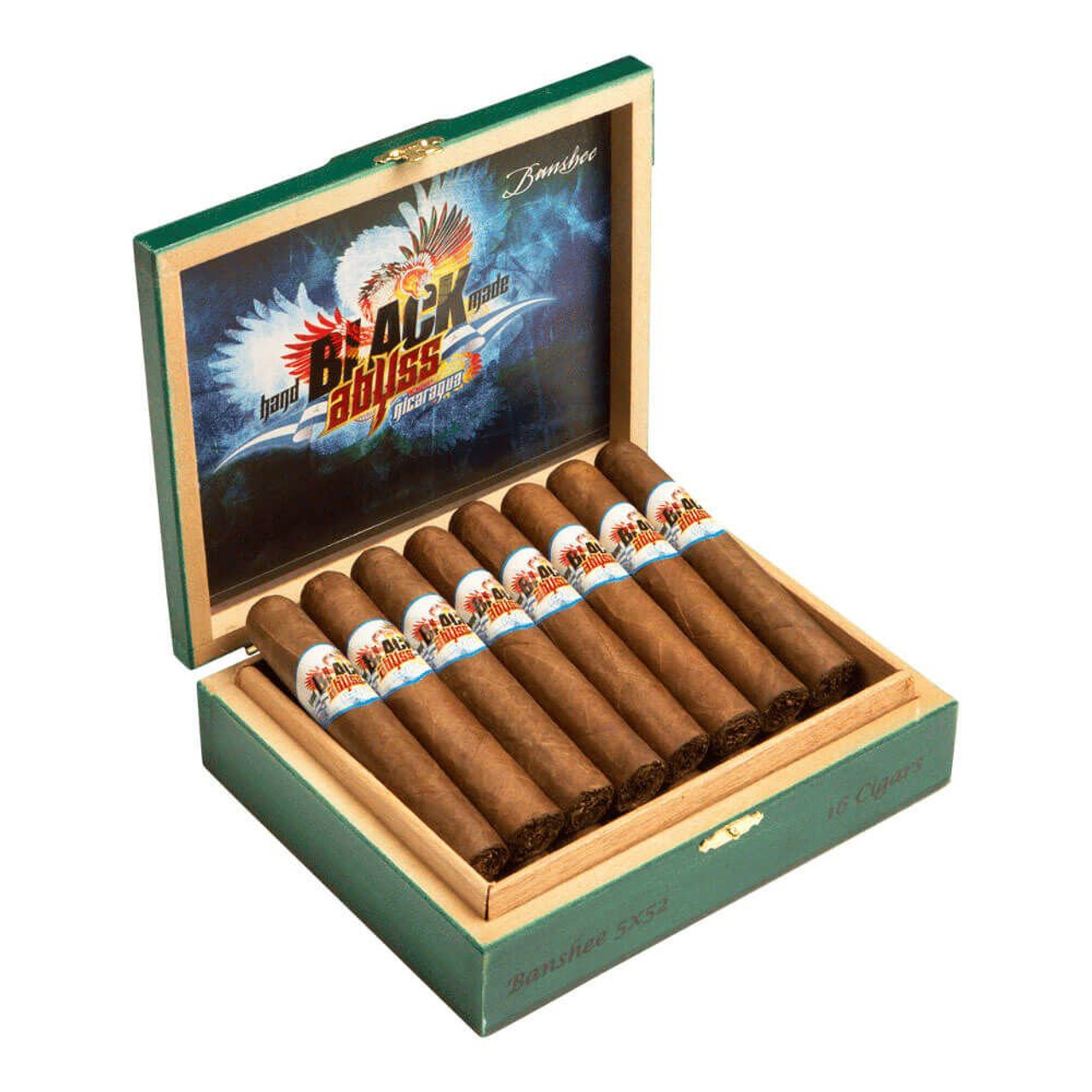 Black Abyss Nicaragua Wraith Cigars - 6 x 56 (Box of 16) open