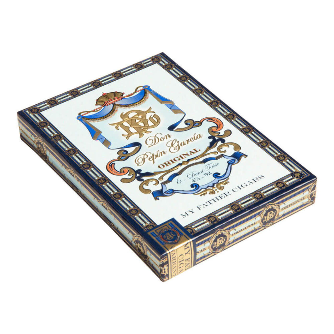 Don Pepin Garcia Blue Demitasse Cigars - 4.5 x 32 (6 Packs of 6 (36 total)) Closed Tin