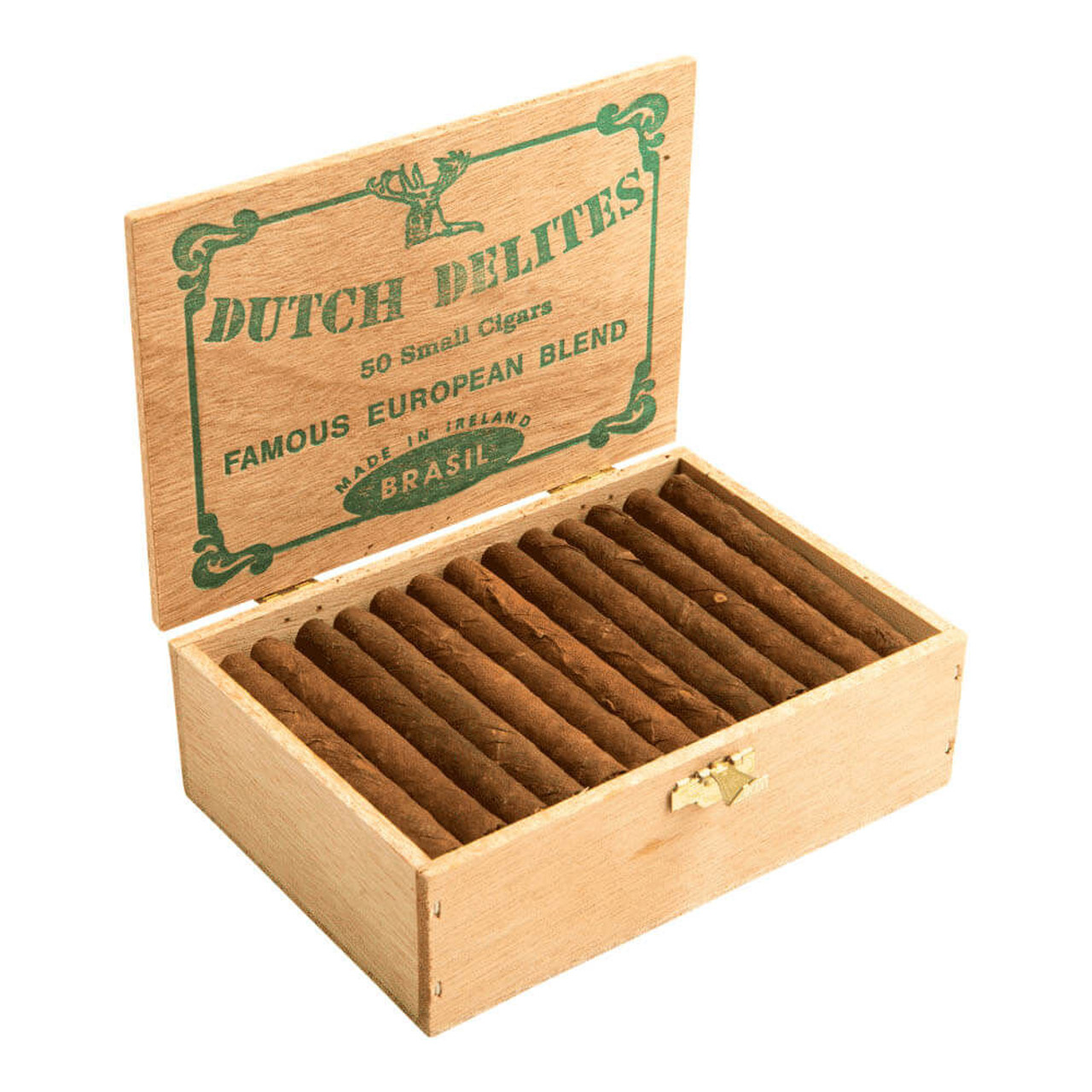 Dutch Delites Classic Brazil Cigars - 3.25 x 26 (Box of 50) Open