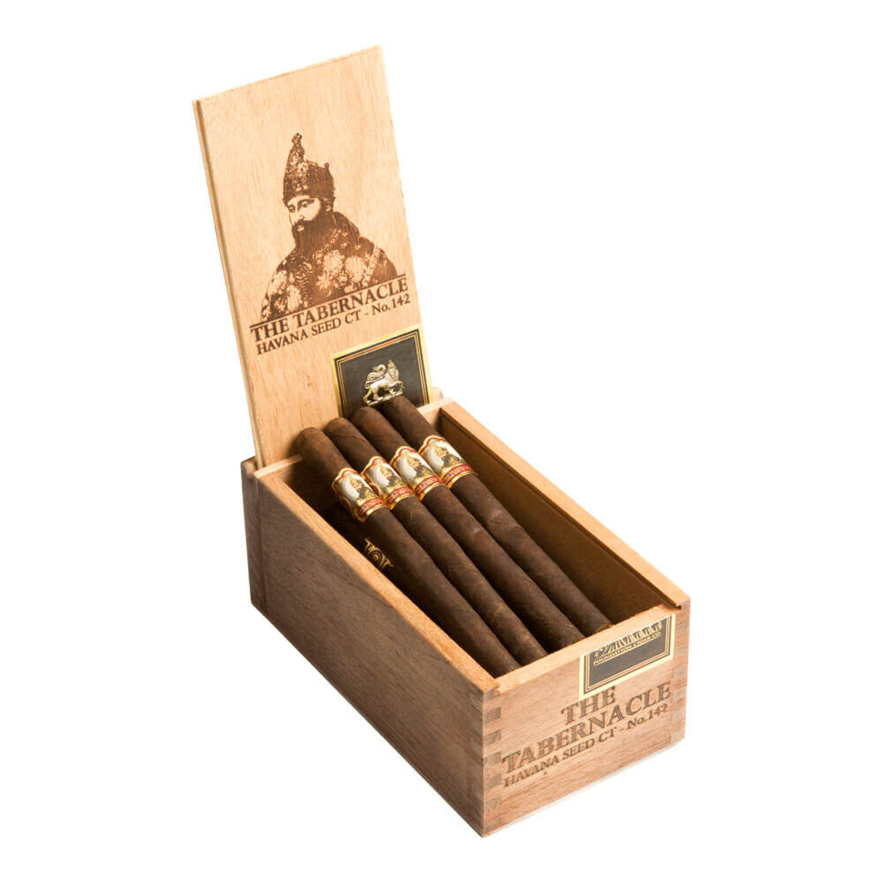 Foundation The Tabernacle No. 142 Havana Seed CT Lancero Cigars - 7 x 40 (Box of 24) Open