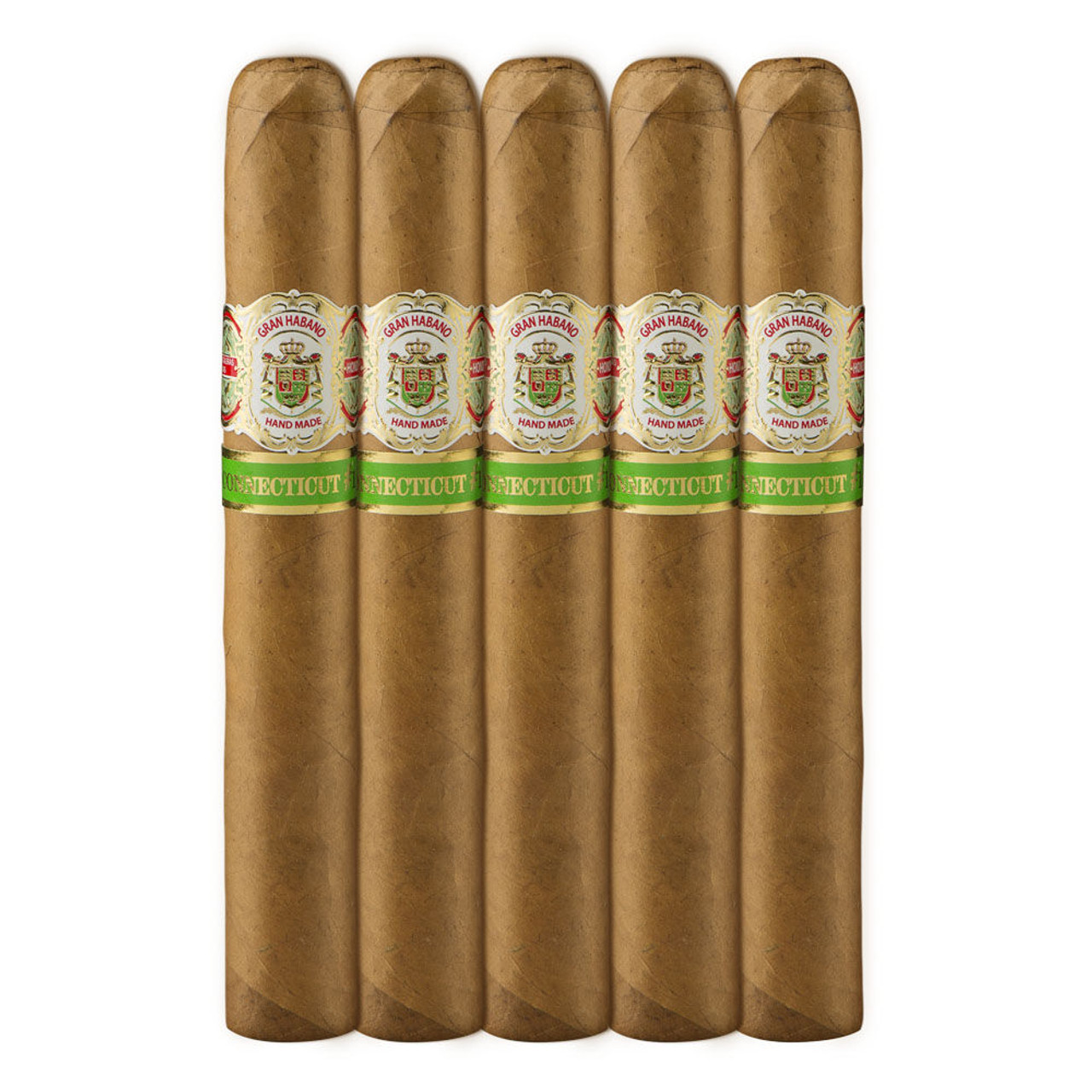 Gran Habano #1 Connecticut Gran Robusto Cigars - 6 x 54 (Pack of 5)